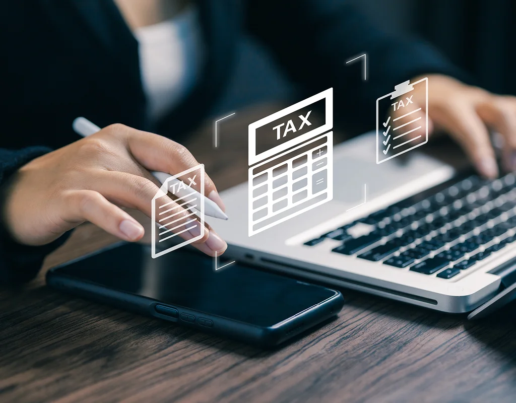 Business tax planning services meeting with a company owner