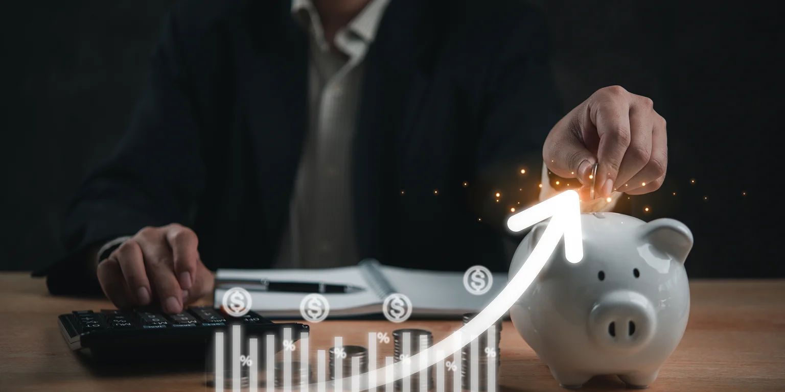 Wealth management professional reviewing financial plans