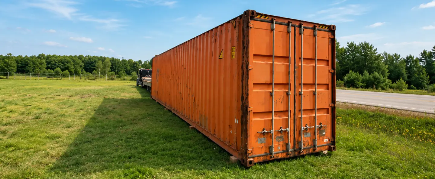 New shipping containers in Haliburton