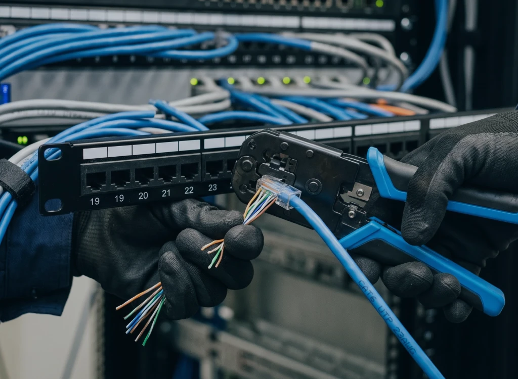 Skilled Labor Low Voltage Cable Installer for Commercial Projects