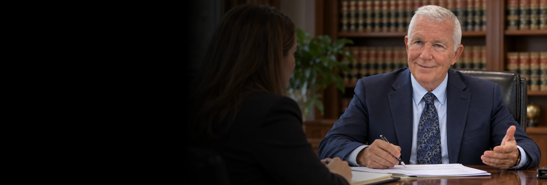 Dr. Brown performing an expert case review of medical records