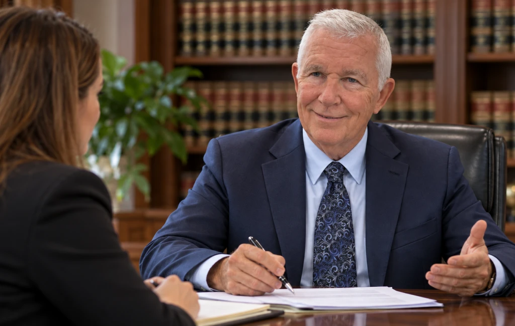 Dr. Brown performing an expert case review of medical records
