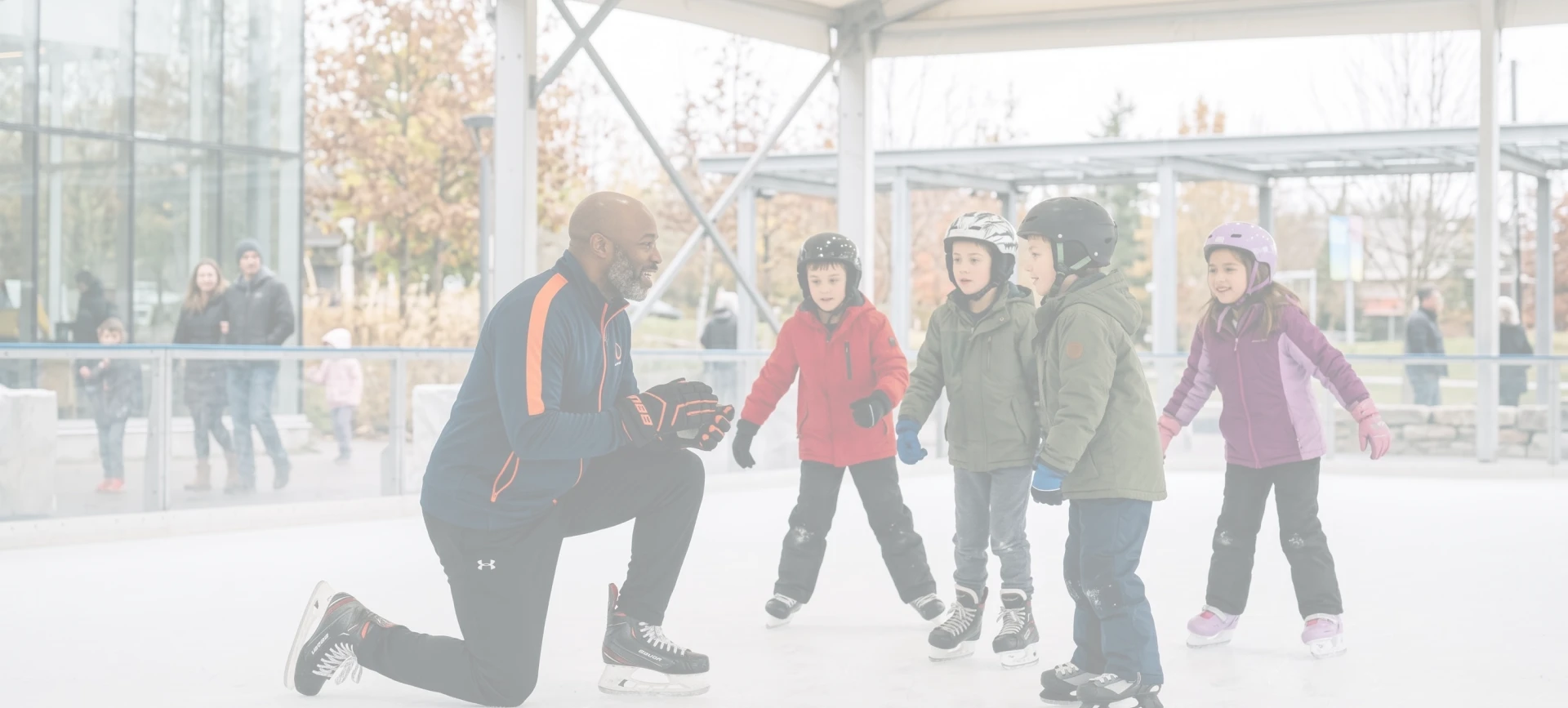Students joining homeschool PE and skating programs in Michigan City