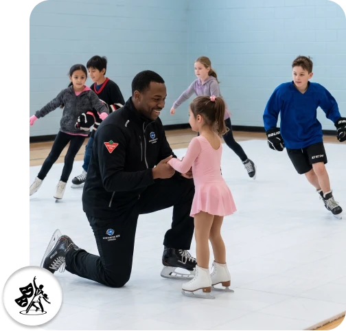 Group of young skaters taking part in skating group events