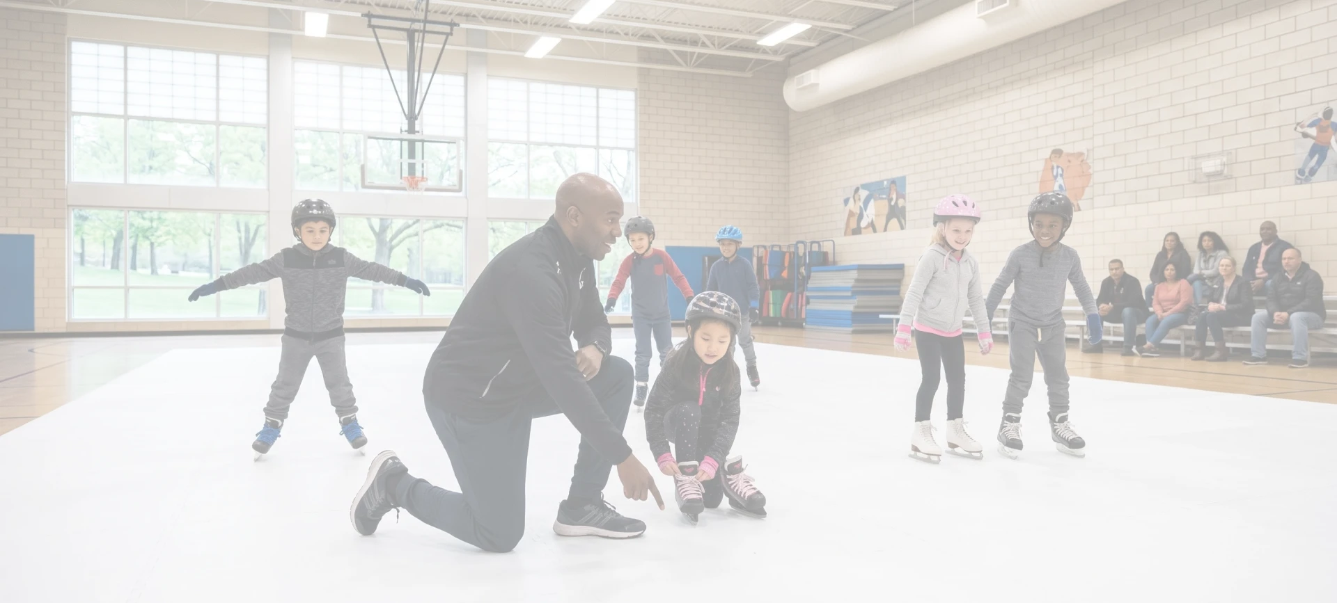 Children enjoying skating birthday parties and group events in Michigan City