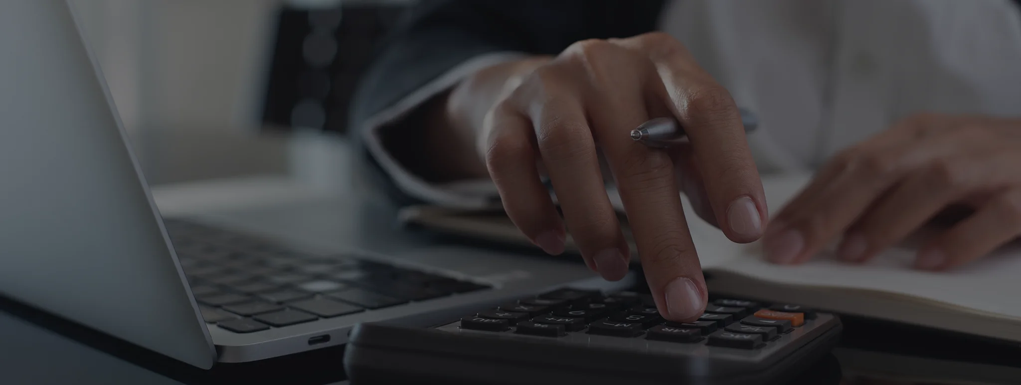 Bookkeeper organizing overdue records for catch-up bookkeeping services