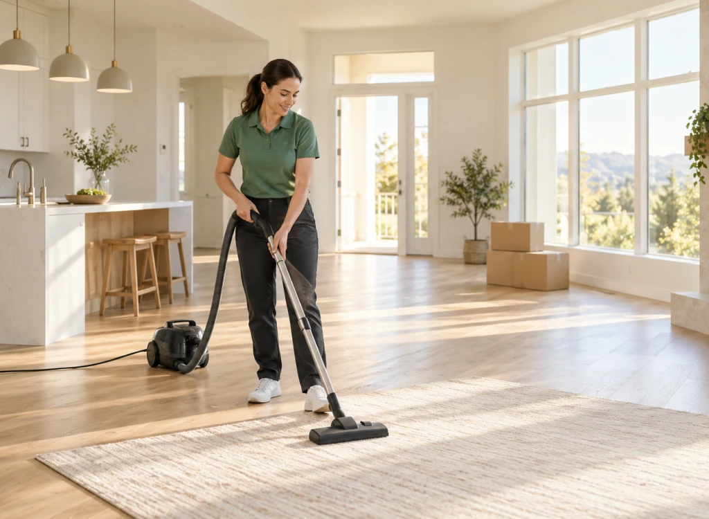 Move-in cleaning services in Sacramento preparing an empty home