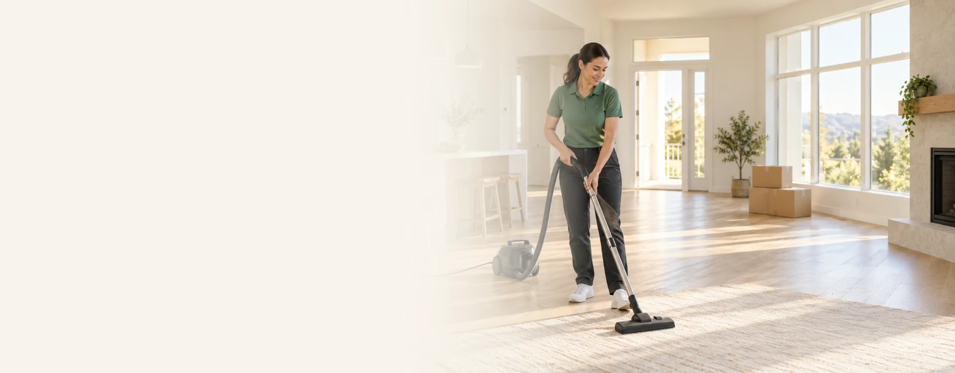 Move-in cleaning services in Sacramento preparing an empty home