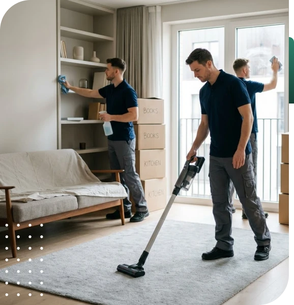 Complete Living Area and Bedroom Cleaning