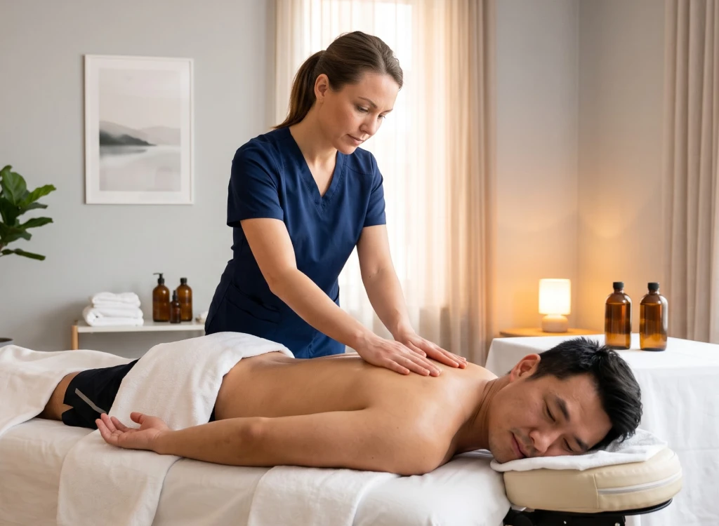 Swedish massage in Toronto during a relaxation-focused session